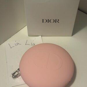 Dior Soft Pink Circular Pouch